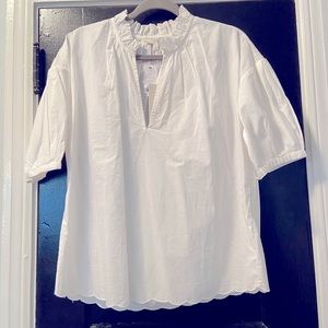 NWT Joie Ruffle Neck Shirt Size Small
